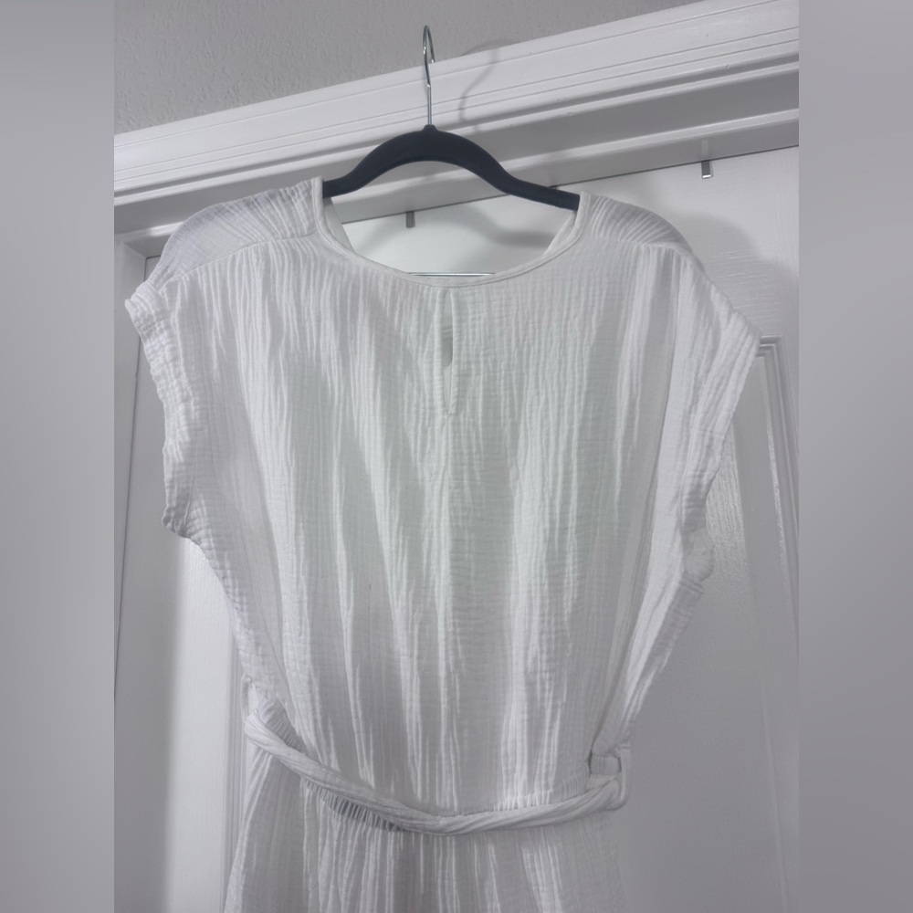 Magaschoni White V-Neck Dress - Picture 7 of 10